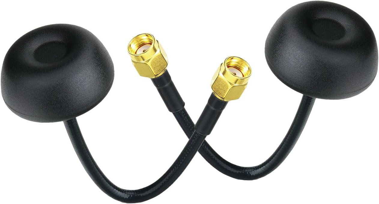 Bingfu ​​5.8GHz FPV Antenna 2-Pack RHCP Pagoda Omnidirectional Long Range with RP-SMA Connector for DJI Mavic/Air/Mini, FPV Racing Drone Quadcopter TX/RX