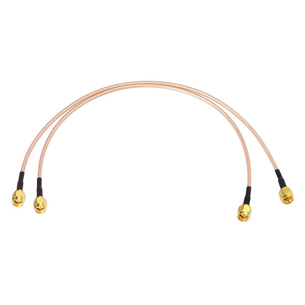BINGFU SMA Male to Male RG316 Coaxial Cable 30cm (Pack of 2) for Low Noise LNA RTL SDR Dongle ADS-B Receiver VNA Vector Network Analyzer Antenna SWR Meter Spectrum Analyzer