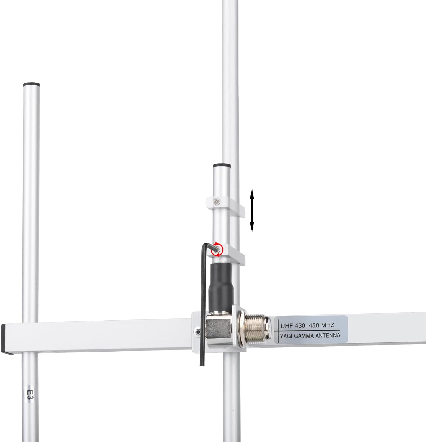 Bingfu 9 Elements Yagi Antenna High Gain 13dBi UHF 430-450MHz Aluminum Alloy Outdoor Antennas with 10ft Cable for Ham Radio GMRS Repeater System Amateur Two-Way Scanner Satellite Radio