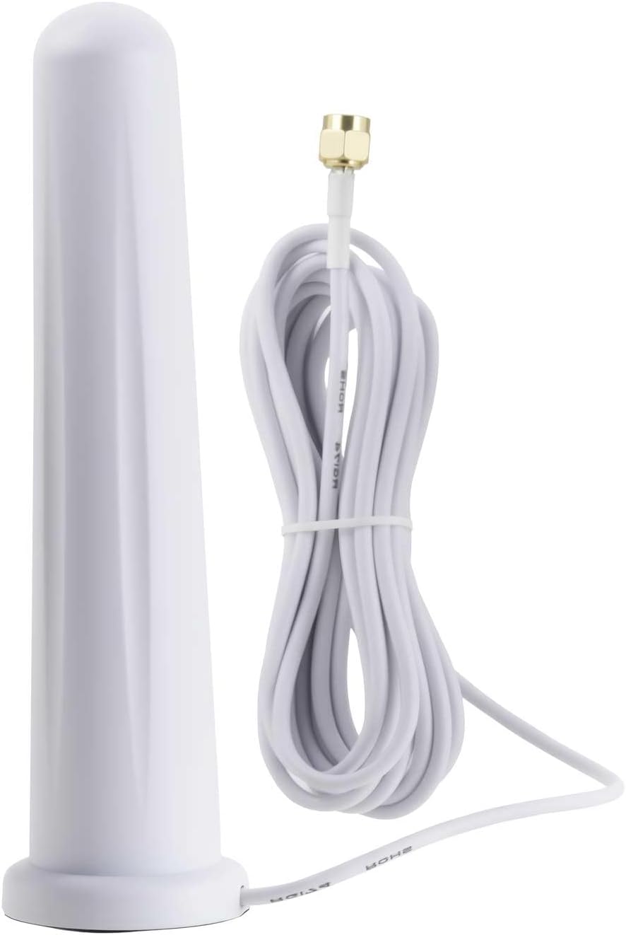 Bingfu Dualband WLAN Antenne 2,4/5,8GHz 5dBi RP-SMA Stecker, 3m Kabel
