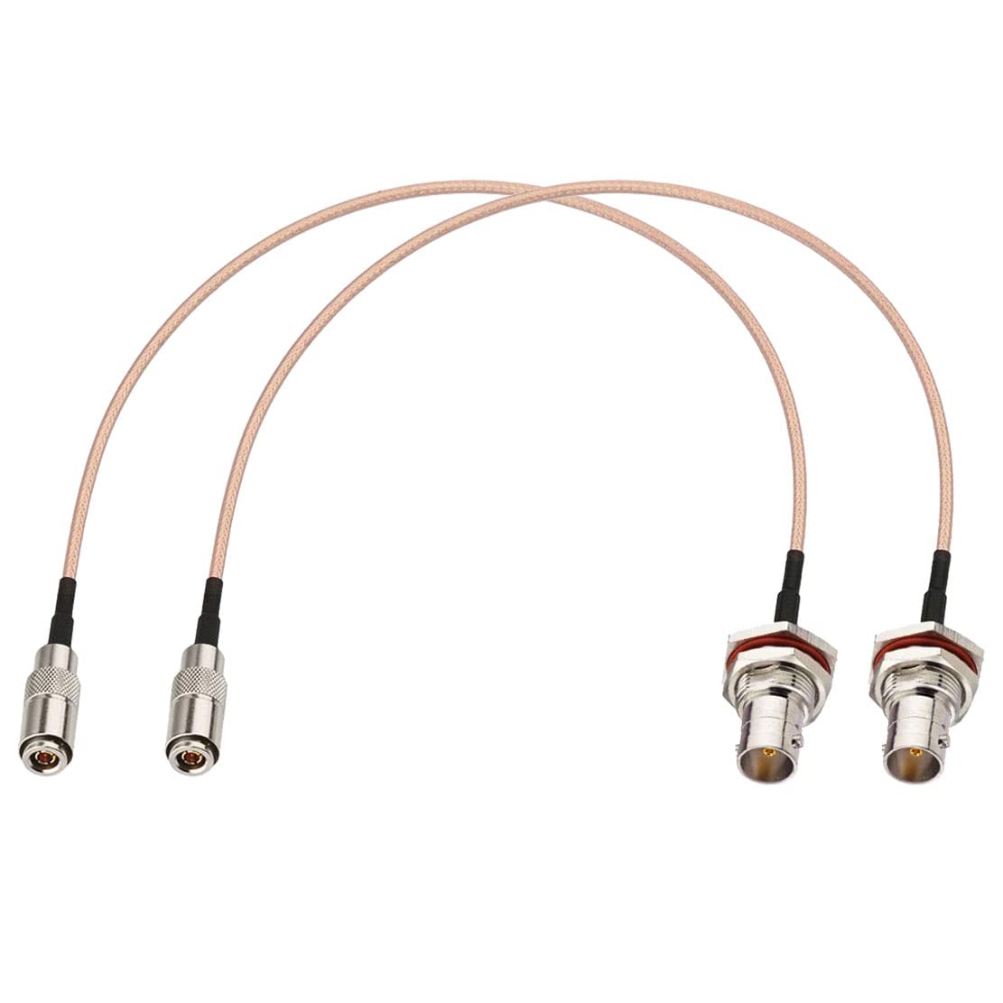 BINGFU DIN 1.0/2.3 Male to BNC Female 75 Ohm Video SDI Cable 12 inch 2-Pack for 3G HD SDI Video Recorder Camera Assist Monitor Audio Gateway Hub Broadcast Router Frame Synchronizer Sync Converter