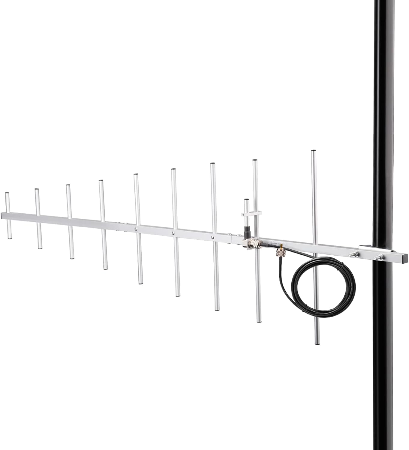 Bingfu 9 Elements Yagi Antenna High Gain 13dBi UHF 430-450MHz Aluminum Alloy Outdoor Antennas with 10ft Cable for Ham Radio GMRS Repeater System Amateur Two-Way Scanner Satellite Radio