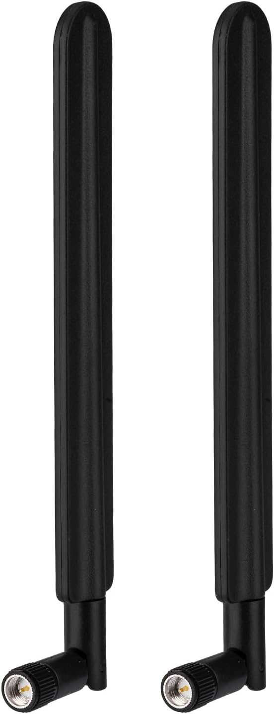 Bingfu 5G 4G SMA Male Antenna 698-960MHz 1710-2690MHz 3300-3800MHz 4800-4900MHz 3dBi Antennas 2-Pack Compatible with 5G 4G LTE Cellular Router CPE Gateway Modem D-Link DWR-2010 NR Wireless Router