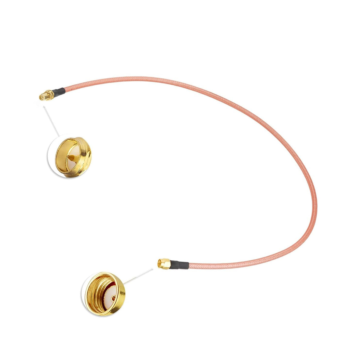BINGFU RP-SMA Kabel 60 cm RP-SMA Buchse auf Stecker RG400-Kabel