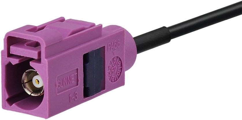 Bingfu Vehicle Car Waterproof Active GPS Navigation Antenna with Fakra H Pink Connector Compatible with Truck SUV