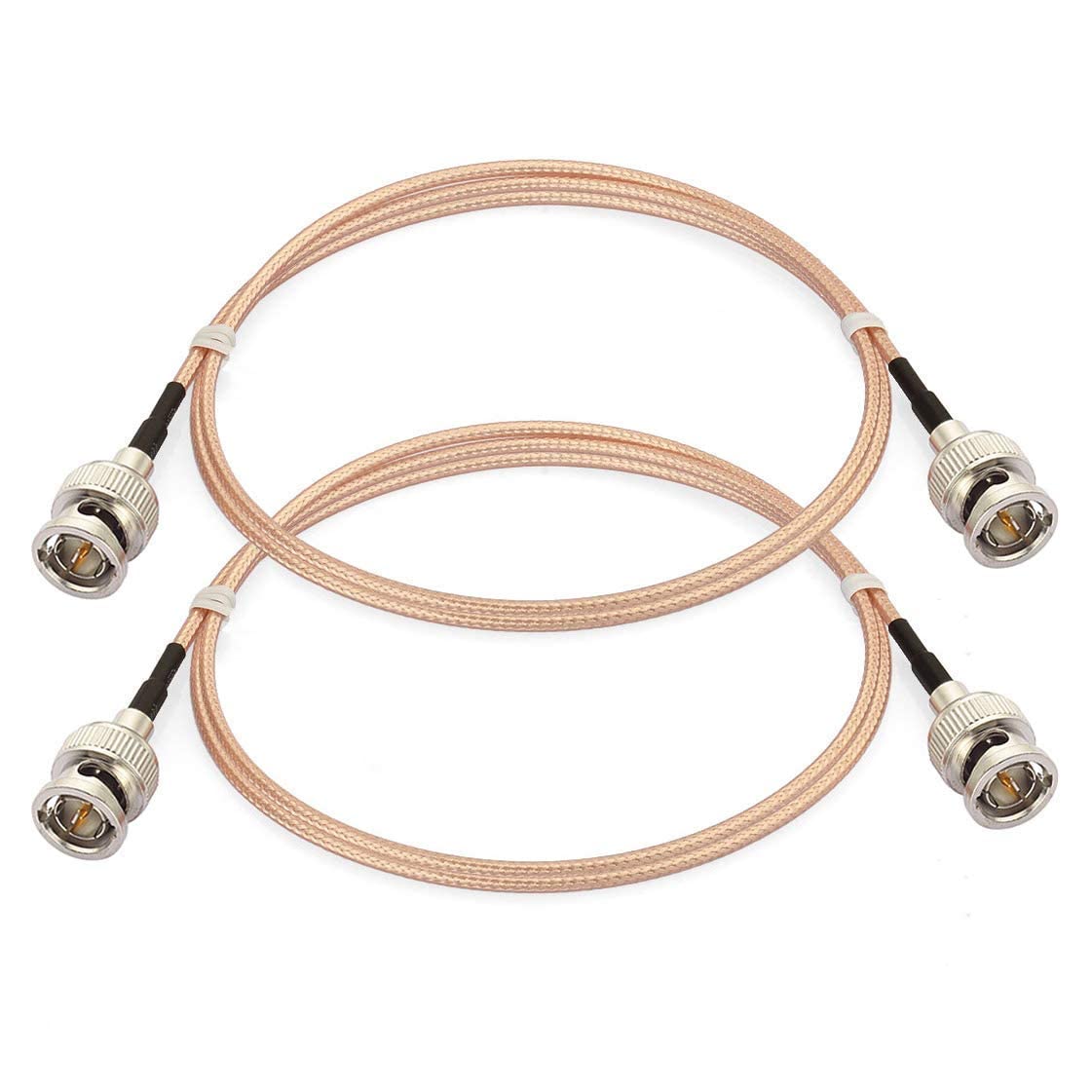 BINGFU SDI Cable 3G HD BNC to BNC Cable RG179 75-Ohm Coaxial Cable 1m 2pcs for Cameras and Video Devices, Supports HD-SDI 3G-SDI 1080P 4K Video Cable