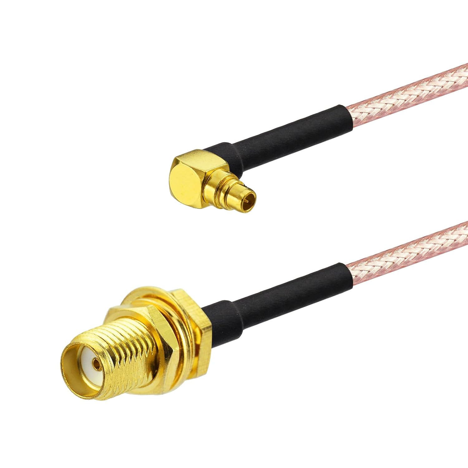 BINGFU MMCX Male to SMA Female RG316 Coaxial Jumper Cord Cable Adapter Converter 7.87inch for PFV RC Parts