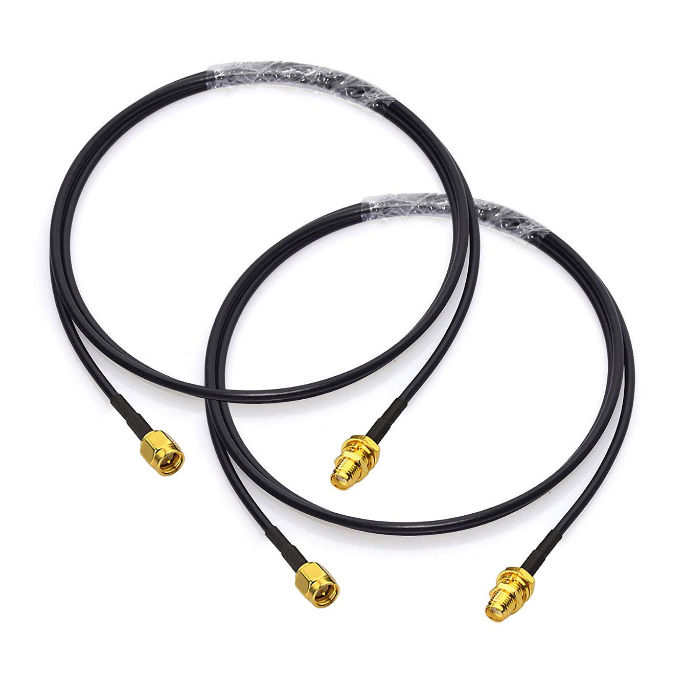 3M SMA Antenne Kabel SMA Stecker auf SMA Buchse WLAN Antenne Verlängerungskabel Kompatibel mit 4G LTE WLAN FPV Homematic CCU2 CC1101 Huawei Router MEHRWEG