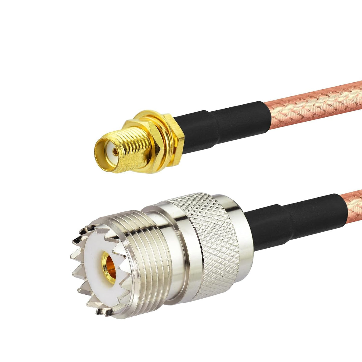 BINGFU SMA Buchse Einbaubuchse auf UHF Buchse SO239 RG400 Kabel 60 cm
