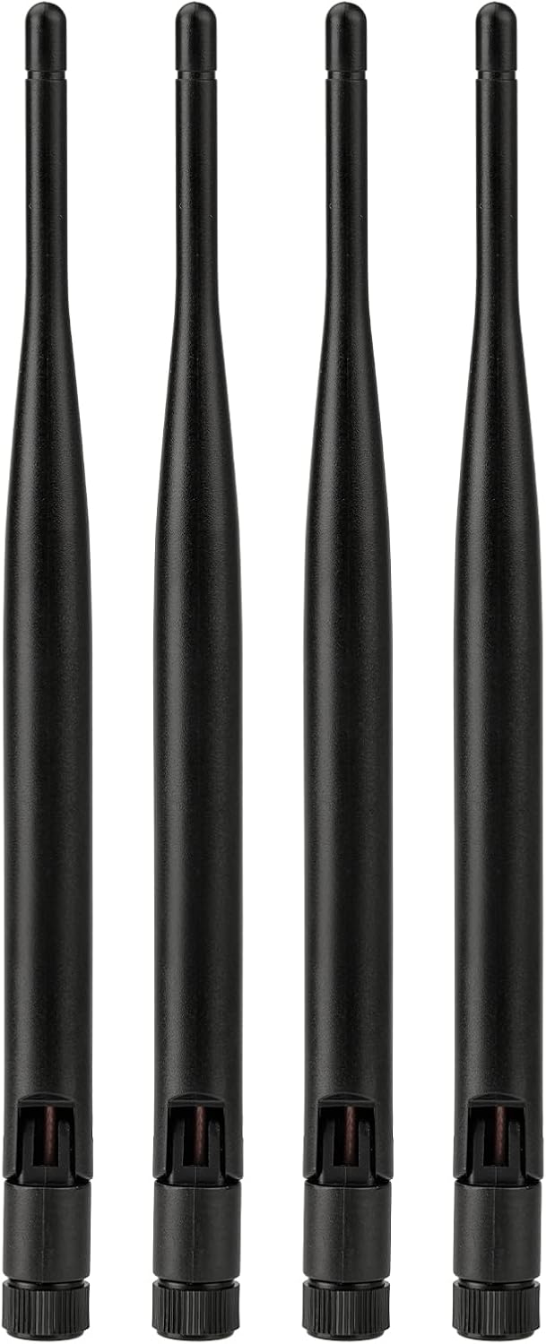 Bingfu 4G LTE Antenne 824-2700MHz 2dBi SMA Stecker 50 Ohm, 4 Stück