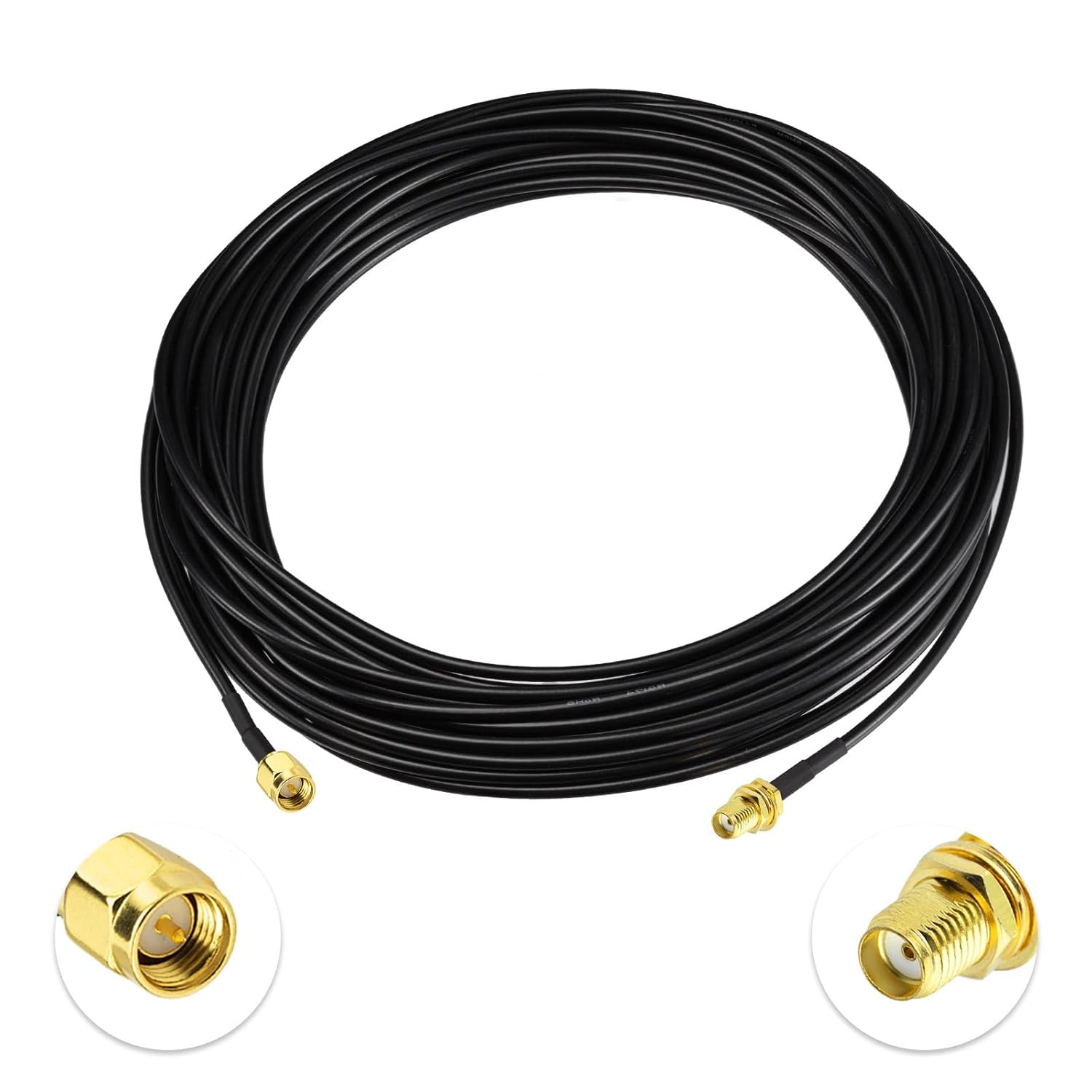 4G LTE Verlängerungskabel, SMA-Stecker auf SMA-Buchse RG174-Antennenkabel kompatibel mit 4G LTE-Router Gateway Modem Mobilfunk SDR-Dongle-Empfänger, 10m