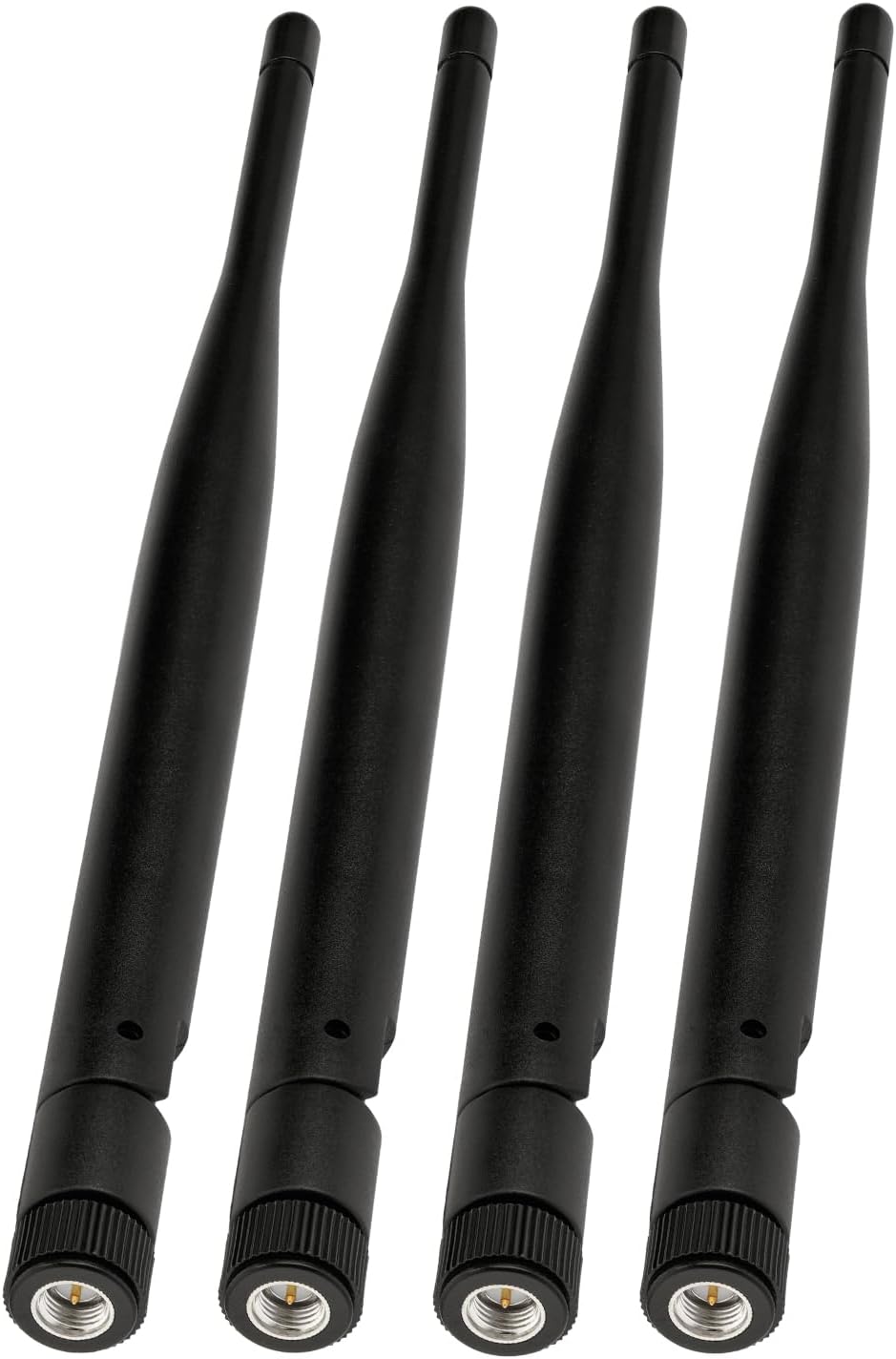 Bingfu 4G LTE Antenne 824-2700MHz 2dBi SMA Stecker 50 Ohm, 4 Stück