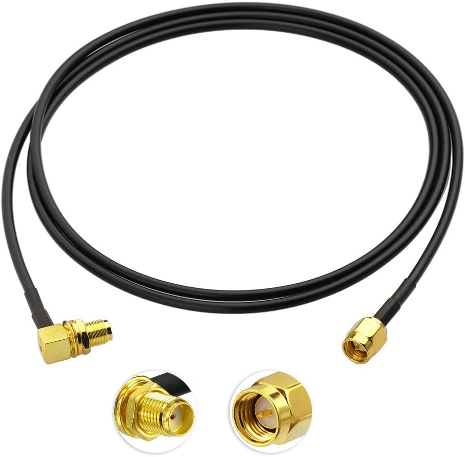 BINGFU 1M SMA Antenna Cable SMA Male to SMA Female 4G LTE Antenna Extension Cable Compatible with 4G LTE WLAN FPV Homematic CCU2 CC1101 Huawei Router Multi-Way