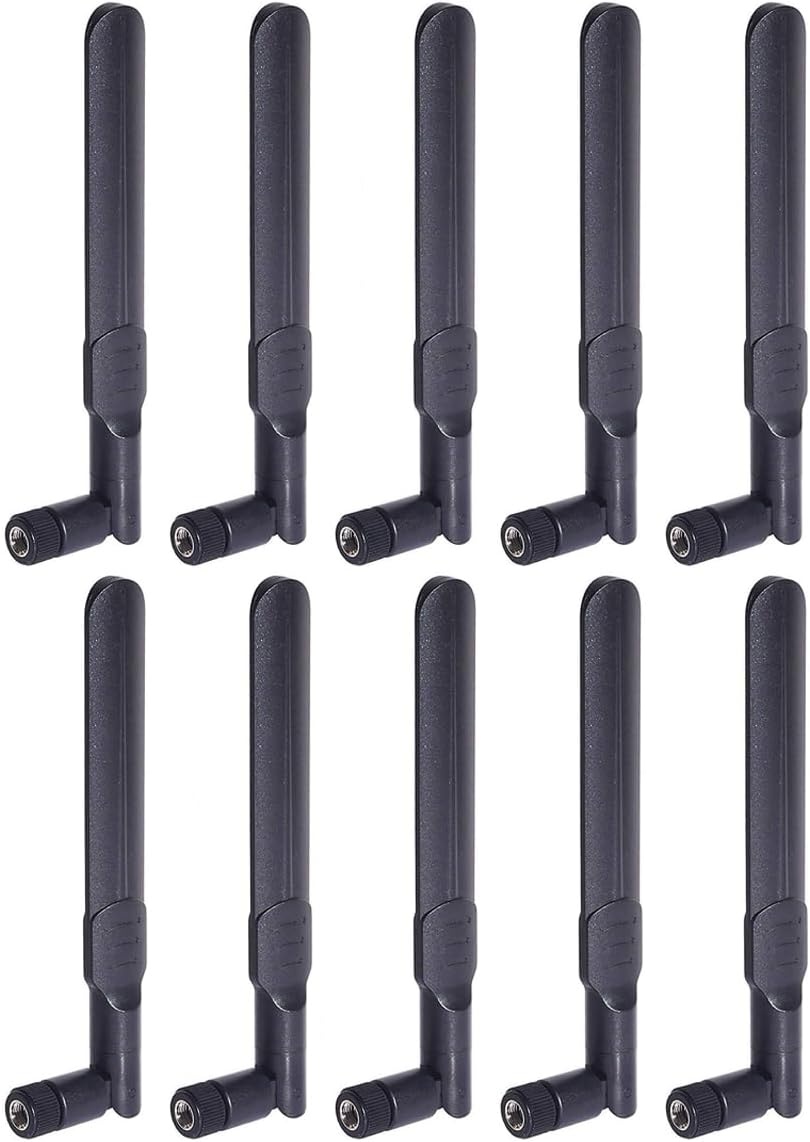 Bingfu 4G LTE Cellular Trail Camera Antenna 8dBi RP-SMA Male Antenna (10-Pack) Compatible with Spypoint Link Micro Solar EVO Link S Dark Wildlife Hunting Game Cam Outdoor Mobile Security Camera