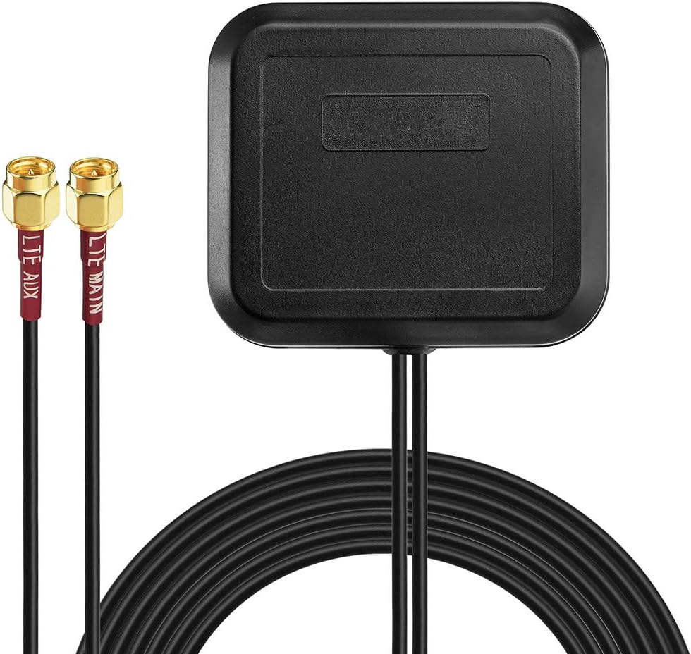 Bingfu 4G LTE Adhesive Magnetic Mount Antenna MIMO SMA Male Antenna Compatible with 4G LTE Wireless Home CPE Mobile Modem Hotspot Industrial IoT Router Cellular Gateway