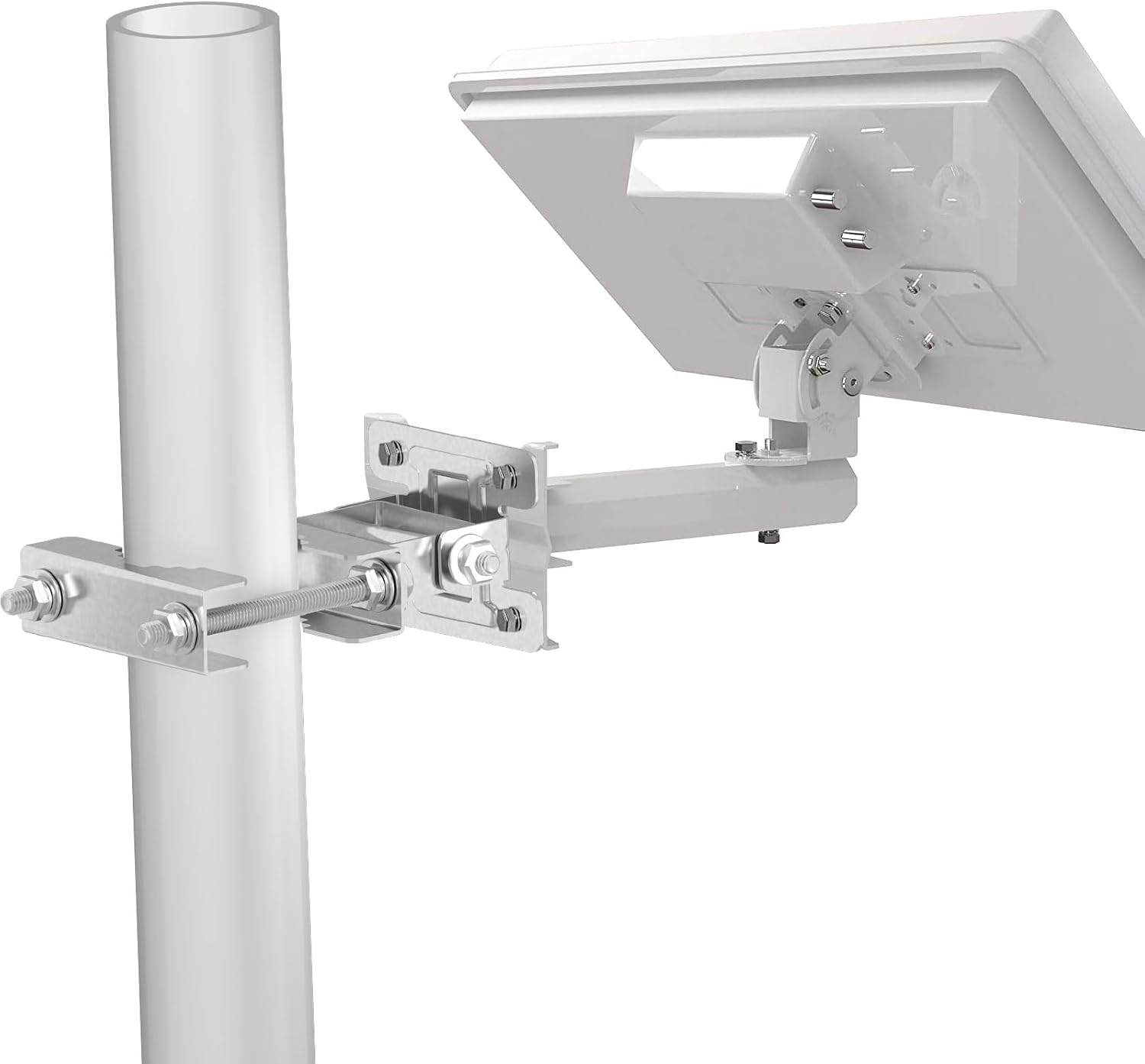 Bingfu Verstellbare Antennen Masthalterung Halterungen zur Wand Mastklemme Anti Rost Hardware Zubehör Halterungshalter für Outdoor Home Antennenmasthalter Antennenmastmontage-Kits