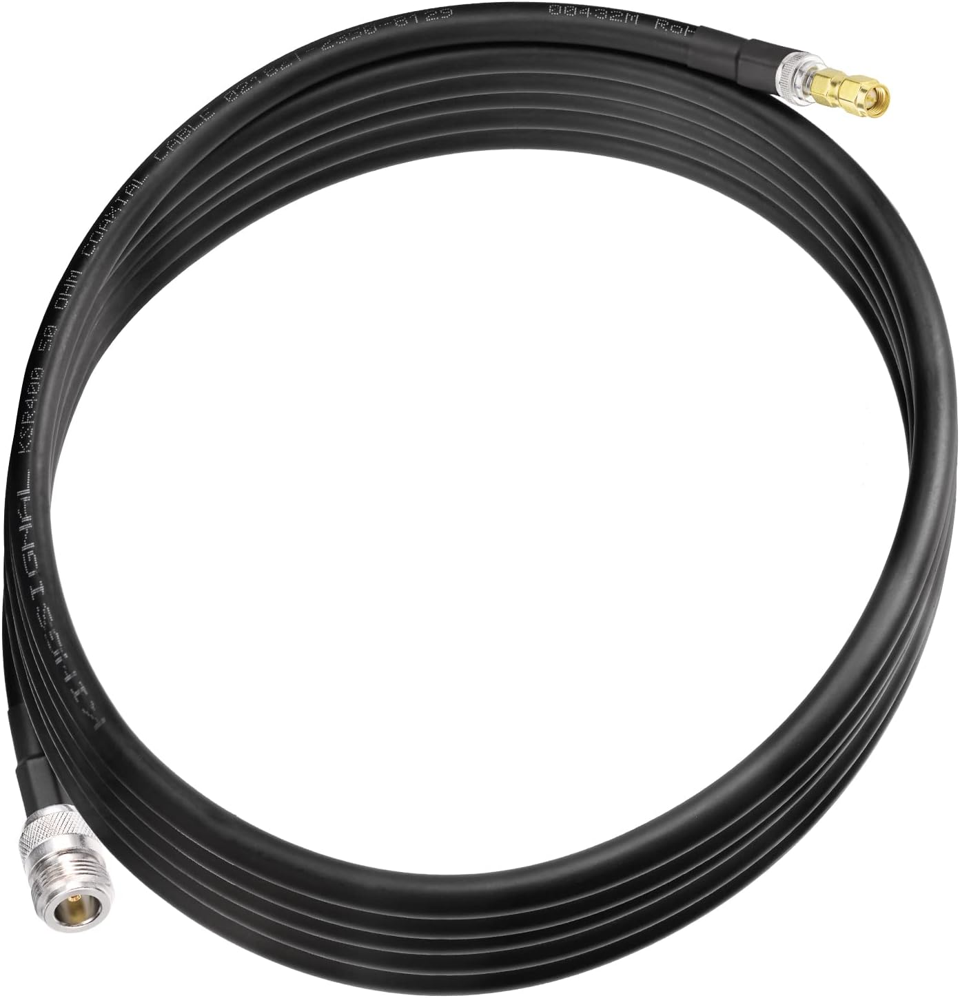 Bingfu Lora Antenna 10ft ALSR400 Ultra Low Loss RF Extention Cable - N Female to RP-SMA Male - with SMA Male Adapter Compatible with Helium HNT BOBCAT Miner SyncroBit Gateway Sensecap Hotspot Antennas