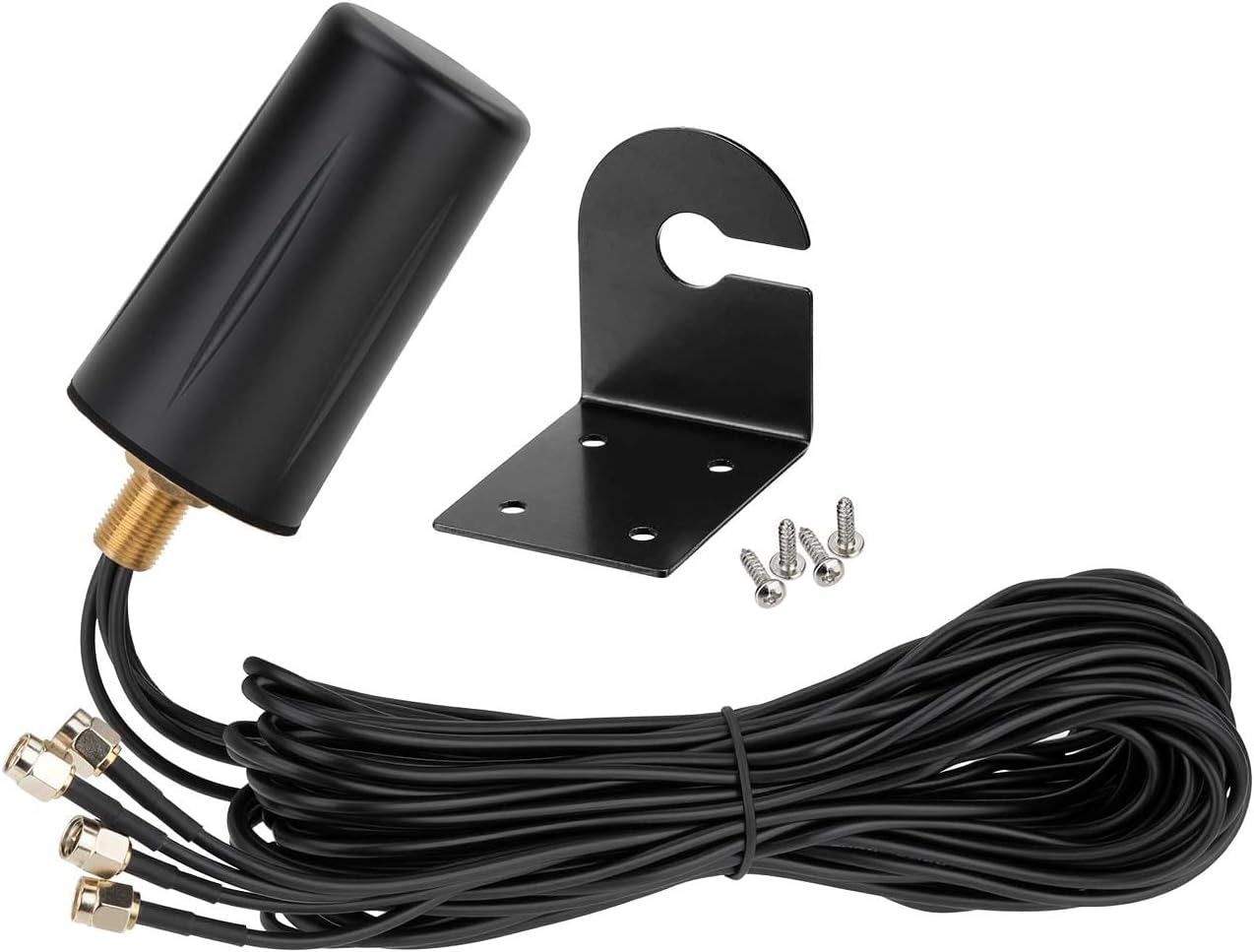 Bingfu 5G LTE Dual Band 4x4 MIMO Outdoor Antenna with 10FT Cable SMA Male Connector for Verizon AT&T T-Mobile 4G 5G Hotspot Modem Wireless Router Cellular Gateway Trail Camera