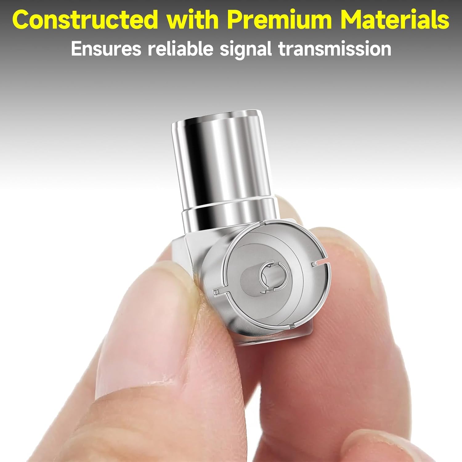 Bingfu Right Angle PAL Male to PAL Female RF Coax Connector Plug for TV Antenna Cables, Satellite Coaxial Cables