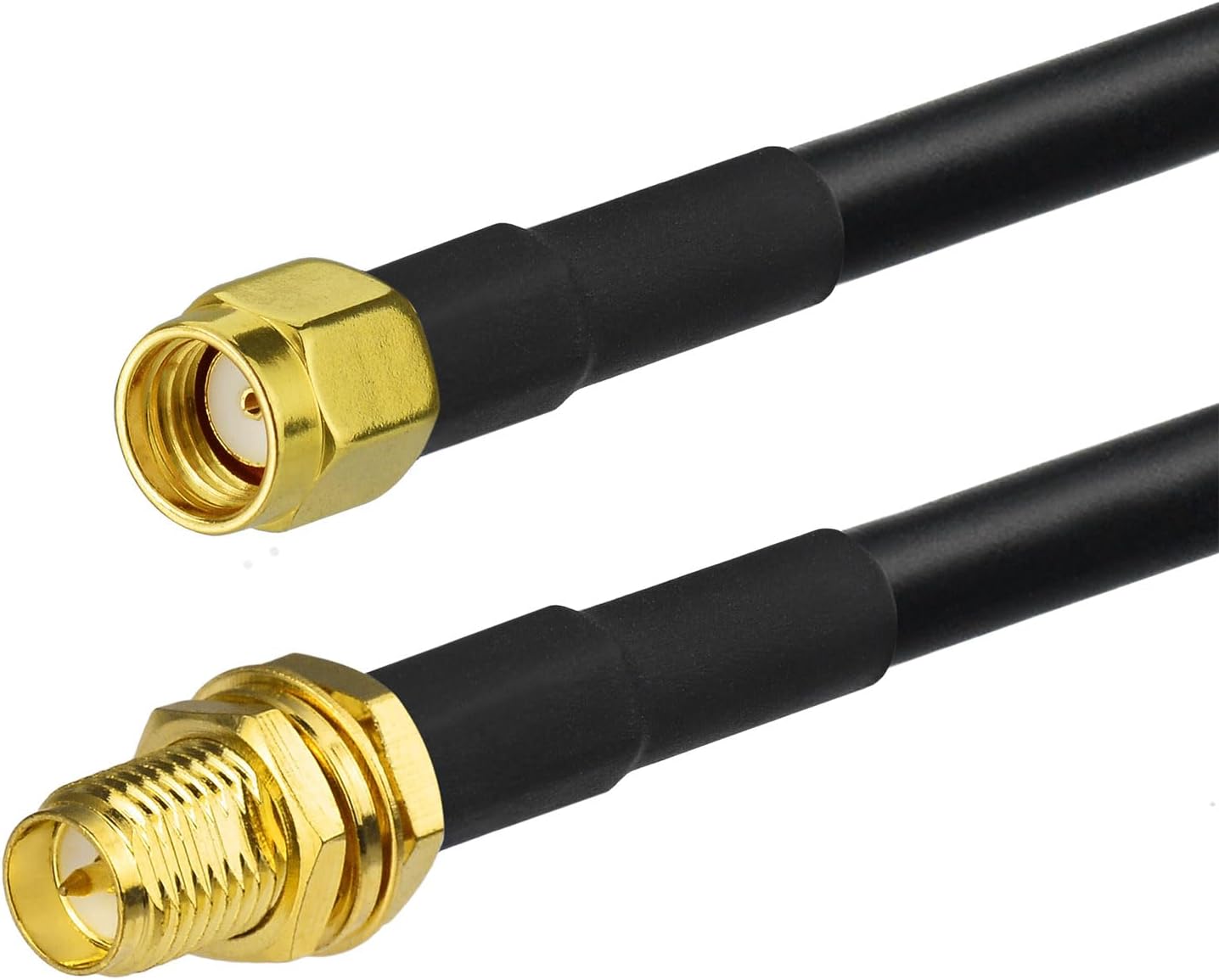 Bingfu RP-SMA Extension Cable 30ft Low Loss ALSR240 Coaxial Wire Female Bulkhead to Male Antenna Cord for WiFi Router Helium Miner Gateway Wireless Network Card
