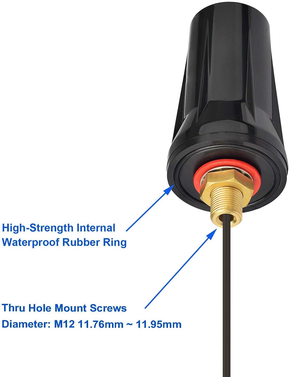 Bingfu Garage Door Gate Opener Antenna for GTO Mighty Mule MM371W MM372W MM571W MM572W MMS100 LiftMaster Ghost Controls Multicode Automatic Gate Opener F Type/SMA/RP-SMA Antenna Extender