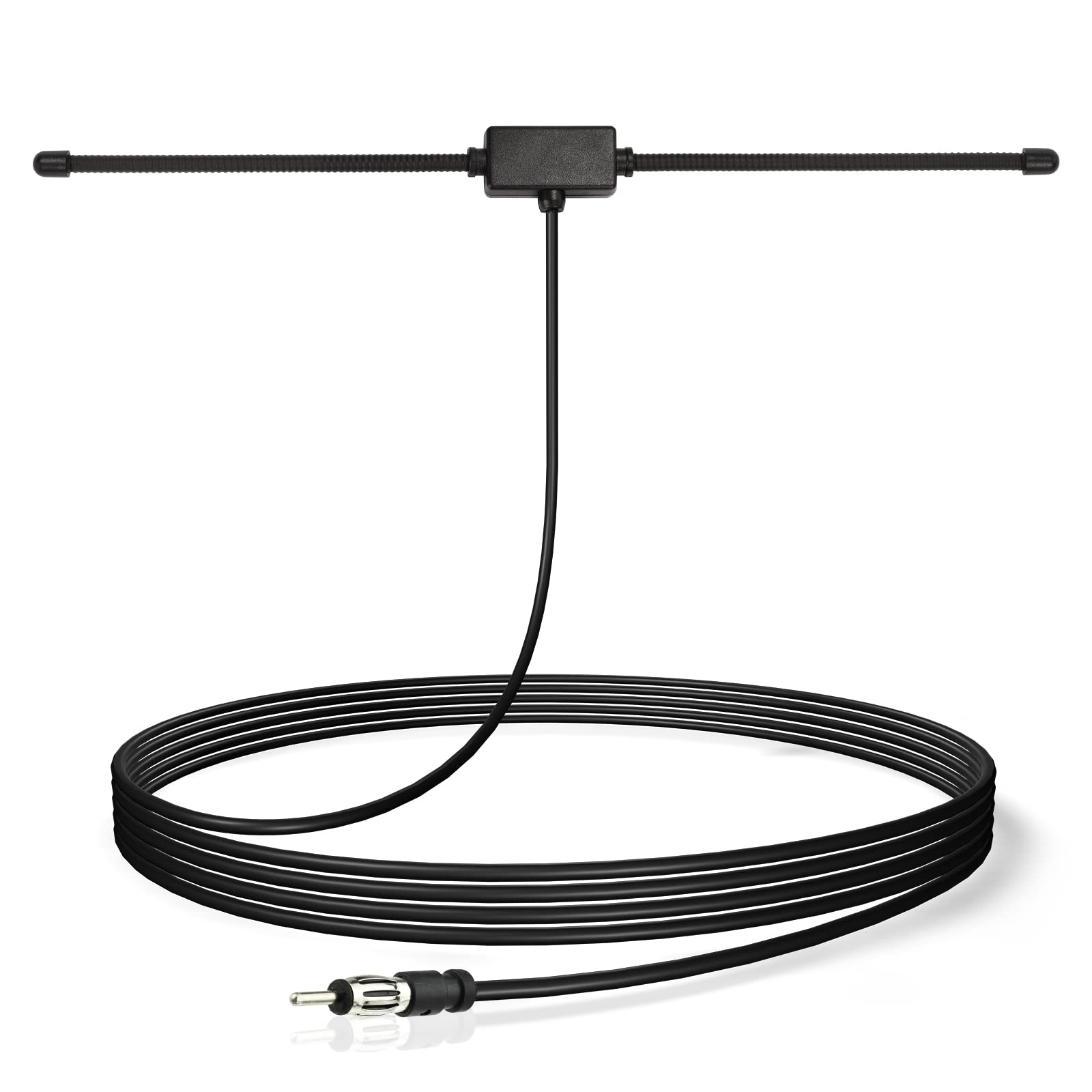 DAB Autoradio Antenne SMB Auto Scheibenantenne mit 3 m Verlängerungs-Koaxialkabel Kompatibel mit Auto-Stereo Empfänger Medienkopfeinheit, Marine-Boot-Radio-Stereo Empfänger