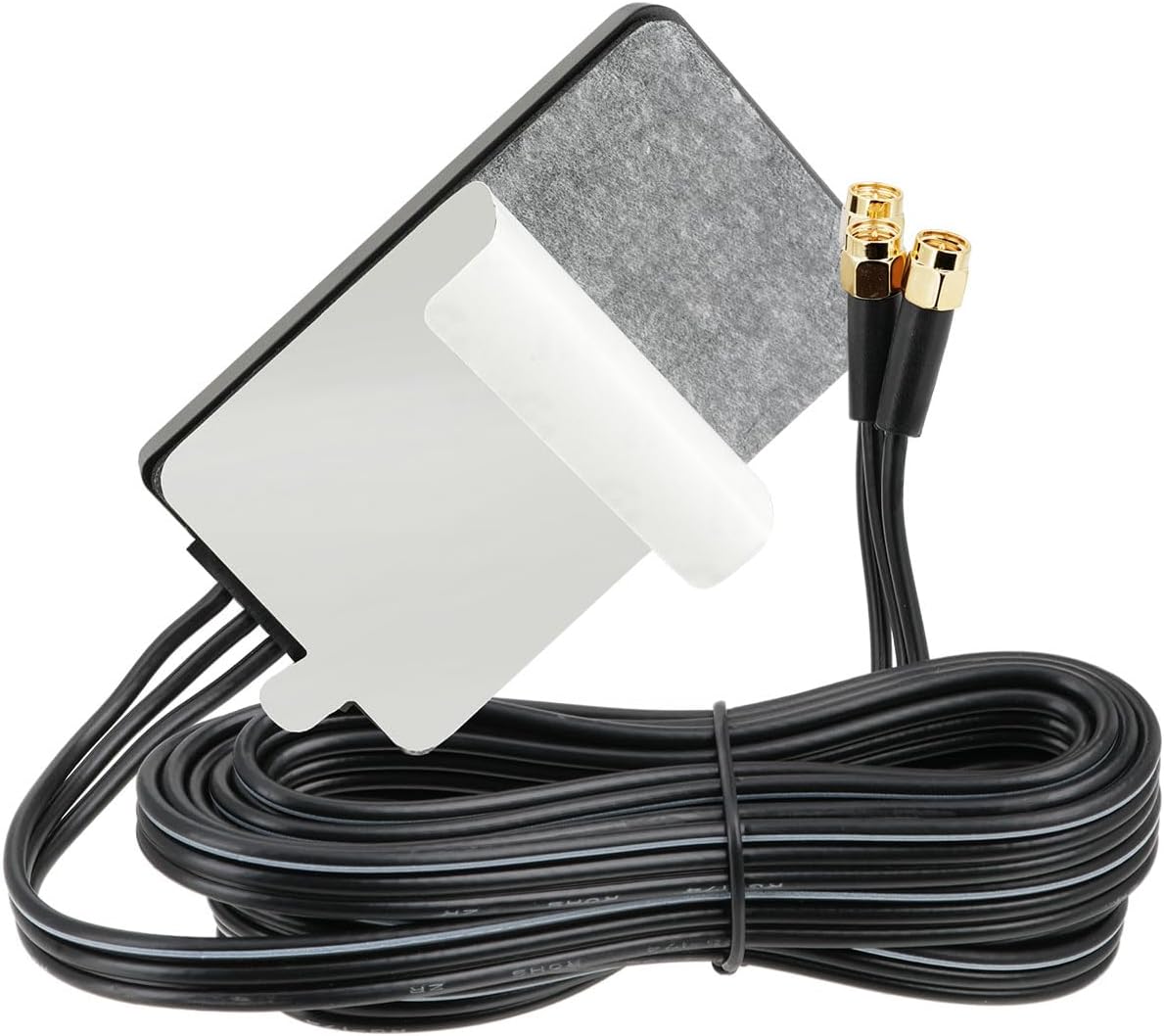 Bingfu Active GPS Navigation Antenna Triple System BeiDou BD GPS with Dual 4G LTE SMA Connector 3M RG174 Cable IP65 Automotive IoT High Gain