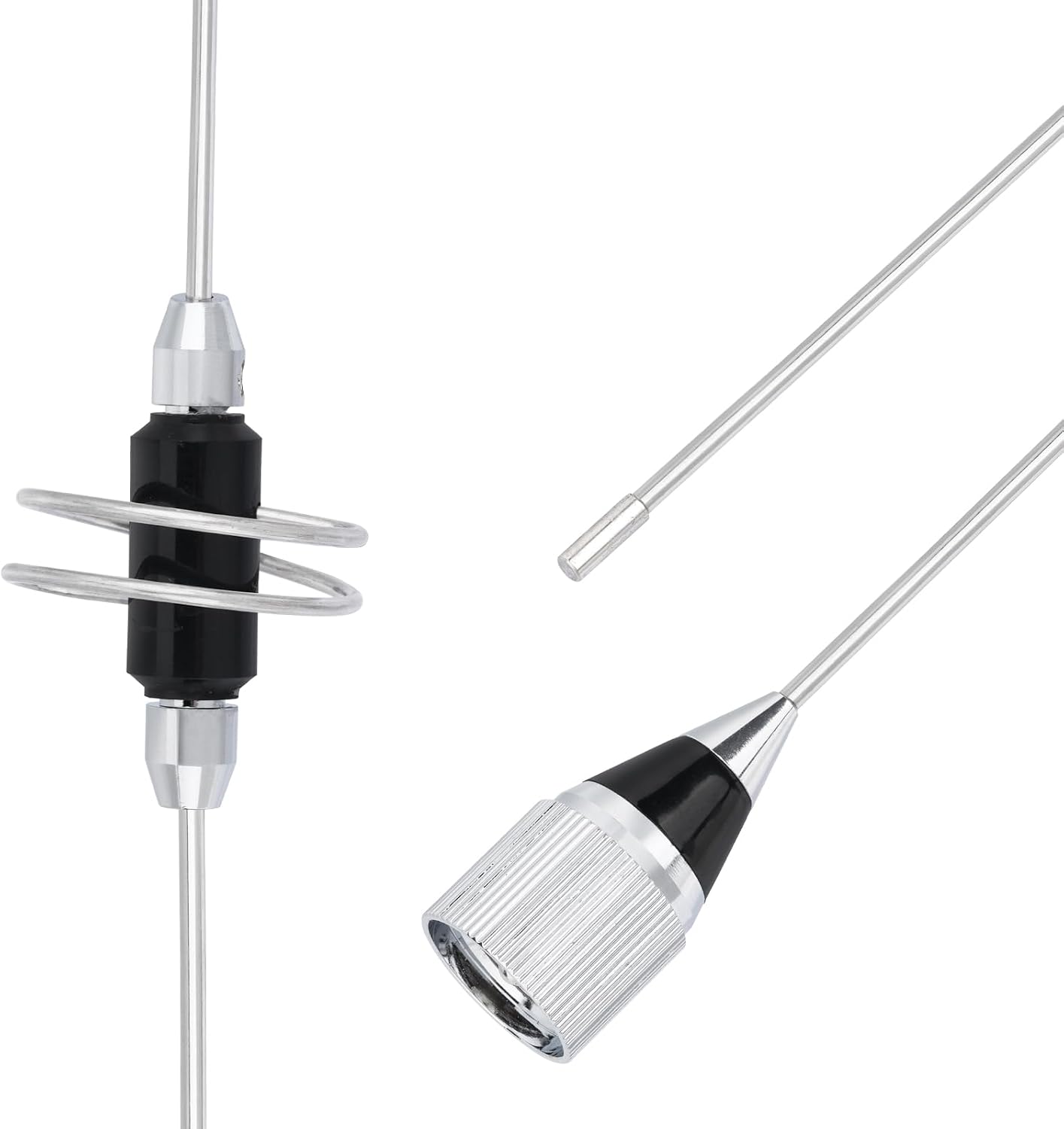 Bingfu Dual Band VHF UHF Mobile Ham Radio Antenna with Strong Magnetic Base Compatible with Part of Midland Icom BTECH Yaesu Cobra Uniden Standard Horizon Radioddity Alinco Mobile Transceiver Repeater