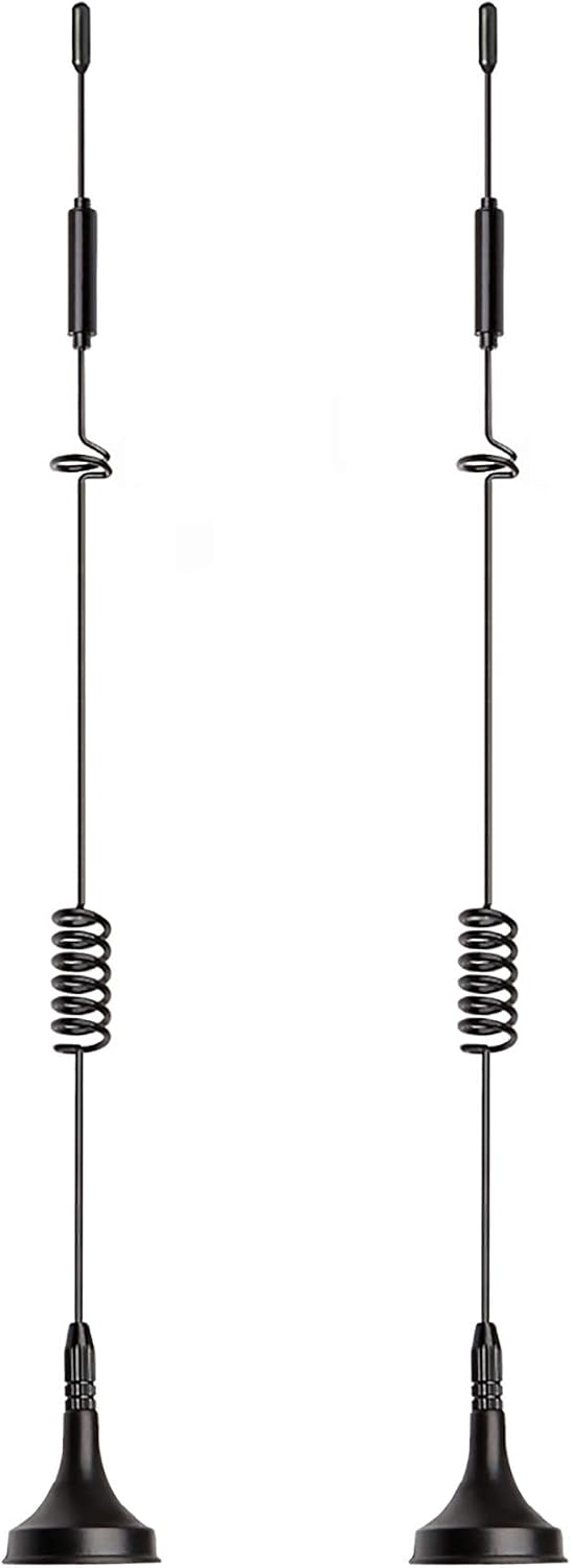 Bingfu 4G LTE Antenna 8dBi Magnetic Base Cellular MIMO TS9 Antenna 2-Pack Compatible with 4G LTE MiFi Mobile Hotspot Router USB Modem Dongle Adapter Verizon AT&T T-Mobile Sprint Mobile Broadband Modem