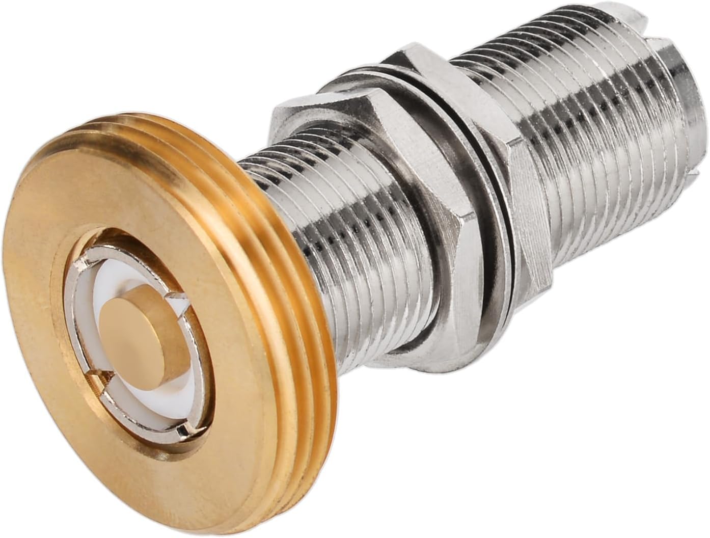 Bingfu SO239 to NMO Female Bulkhead Adapter NMO Mount UHF VHF Radio Antenna Connector Converter for UHF/VHF Vehicle Antennas