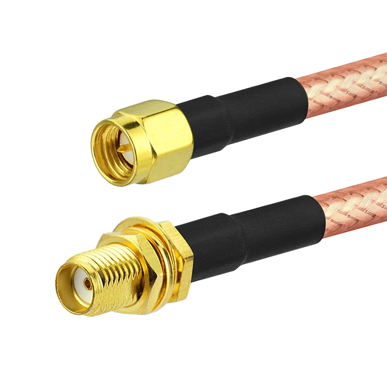 BINGFU SMA Kabel SMA Buchse auf Stecker RG400 Verlustarmes Kabel 30 cm