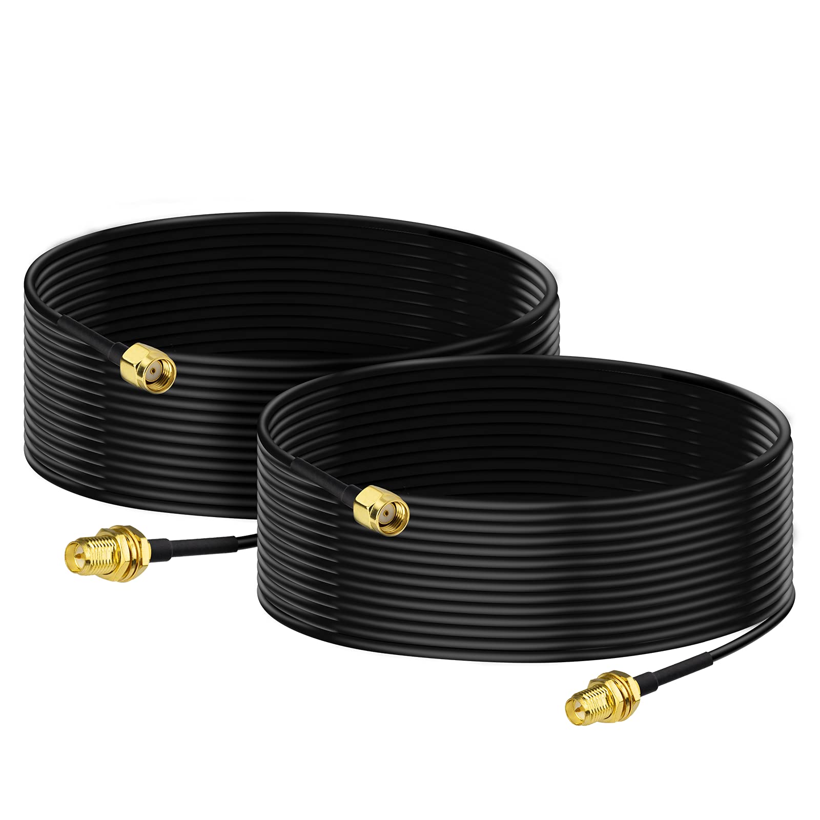 3M SMA Antenne Kabel SMA Stecker auf SMA Buchse WLAN Antenne Verlängerungskabel Kompatibel mit 4G LTE WLAN FPV Homematic CCU2 CC1101 Huawei Router MEHRWEG
