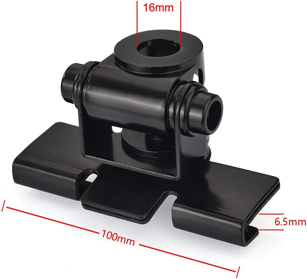 Bingfu Vehicle Antenna Lip Mount Bracket with 20ft RG58 Coaxial Cable - UHF PL259 Male to SO239 Female Bulkhead Connector for Car, Truck, SUV Ham/Amateur Radio Secure Installation