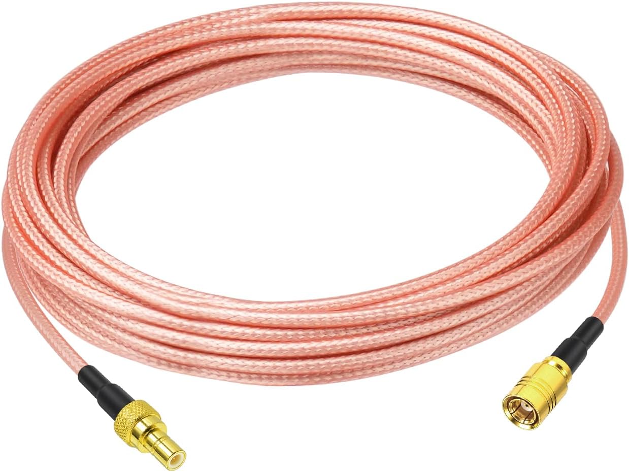 Bingfu SMB RG316 Coax Cable Extension Jumper 16.4ft Low Loss Coaxial Cord for SiriusXM Satellite Car Radio Telecom Vehicle GPS DAB Antenna