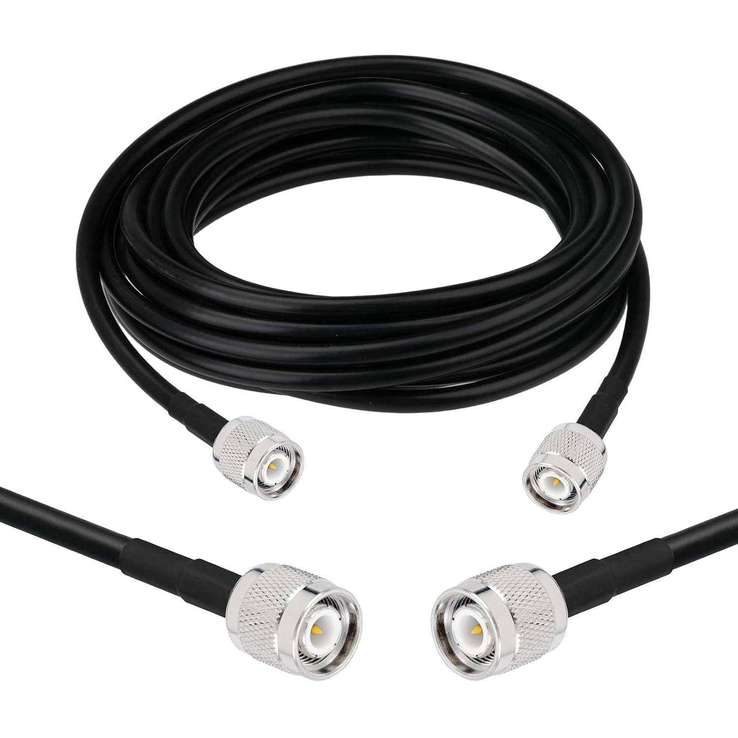BINGFU TNC Kabel 5 m, TNC Stecker auf Stecker Verlängerungskabel