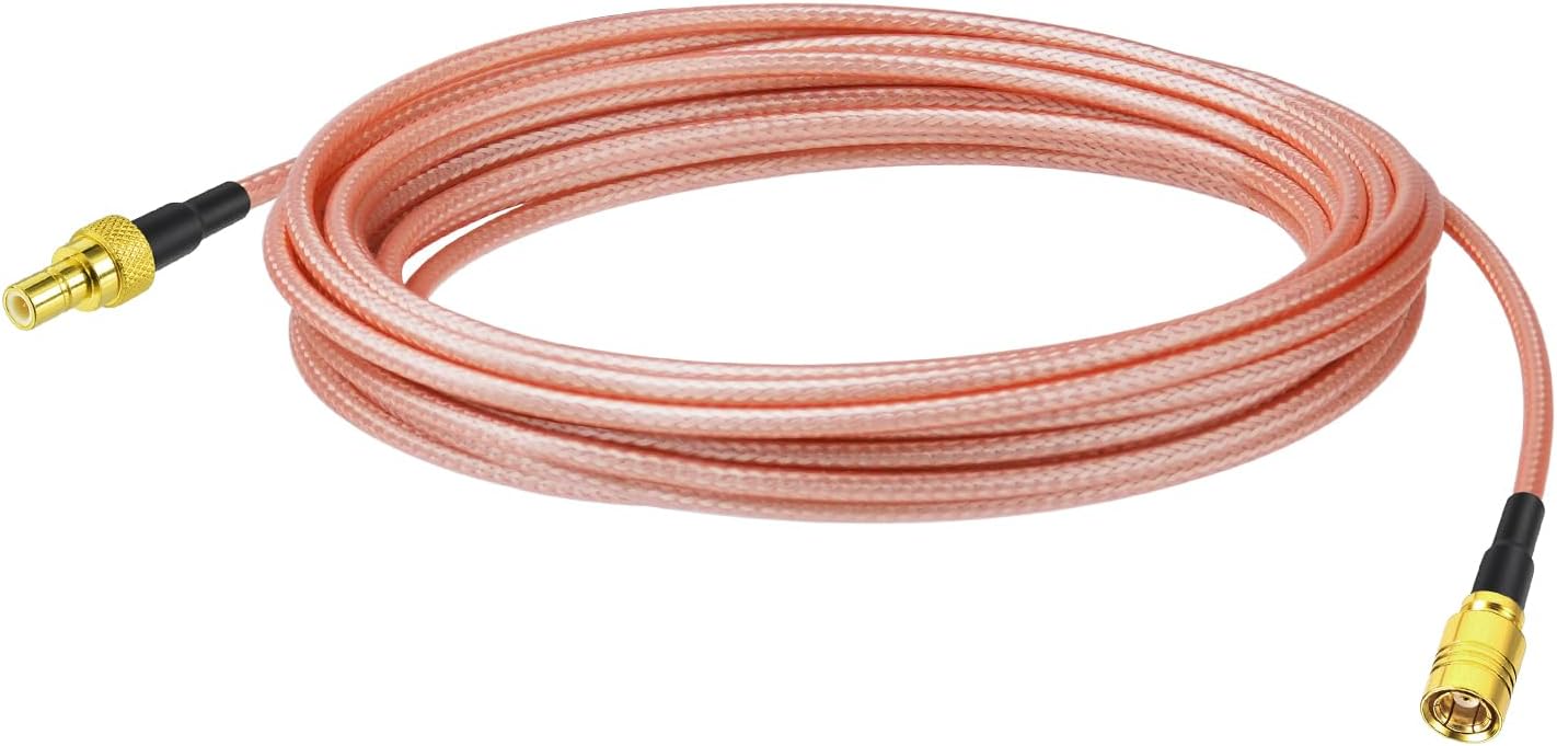 Bingfu SMB RG316 Coax Cable Extension Jumper 16.4ft Low Loss Coaxial Cord for SiriusXM Satellite Car Radio Telecom Vehicle GPS DAB Antenna