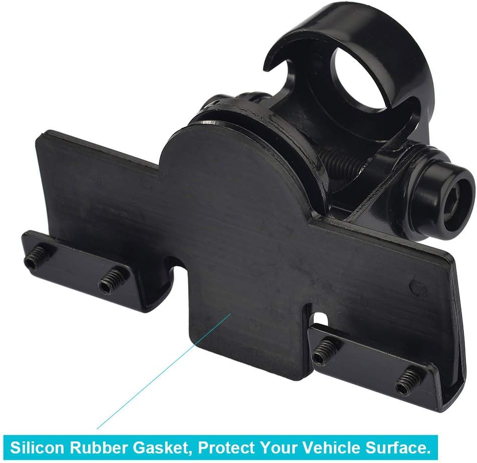 Bingfu Vehicle CB Mobile Radio Antenna Mounting Through Hole Fix Bracket 16mm Hole Lip Mount for Car Truck Ham Amateur Radio Antenna UHF SO239 Female Bulkhead Mount Connector