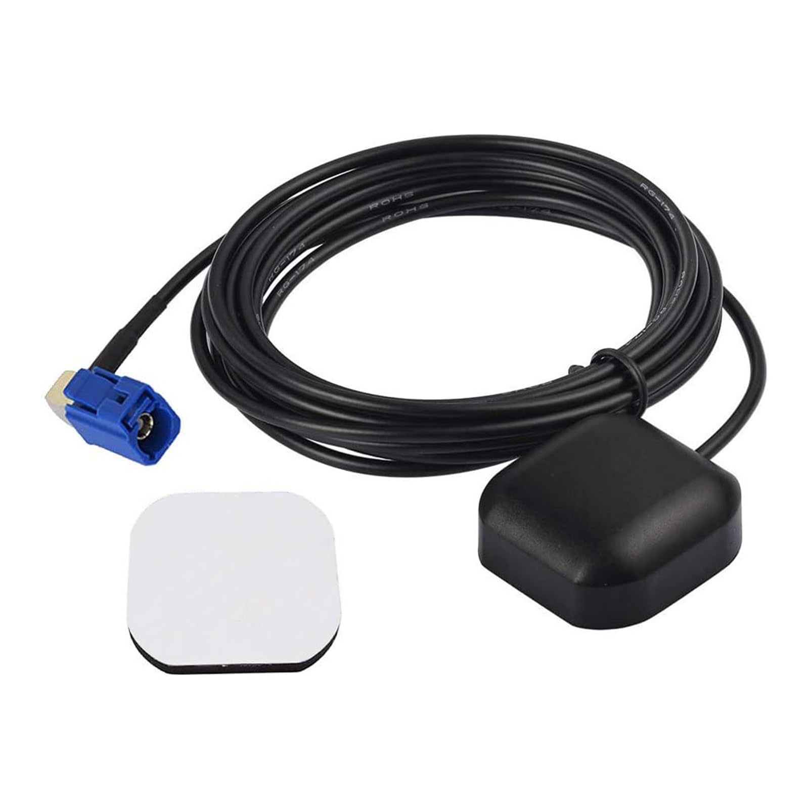 Bingfu Vehicle Car Waterproof Active GPS Navigation Antenna with Fakra H Pink Connector Compatible with Truck SUV