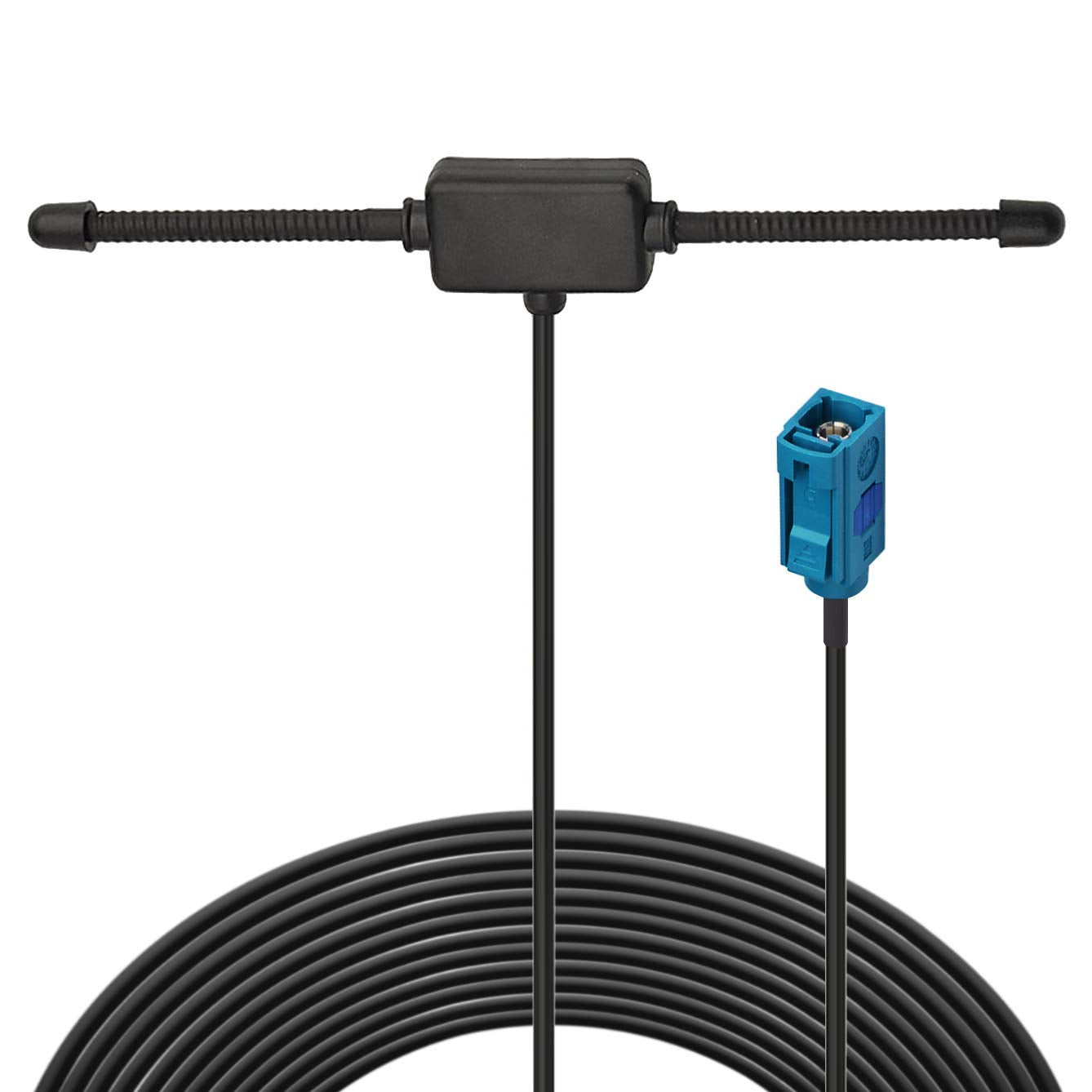 BINGFU Auto Stereo AM FM Antenne, Versteckte Windschutzscheiben Paste UKW Radio Antenne Kompatibel mit Fahrzeug Auto Stereo Audio Radio Media Head Unit Empfänger