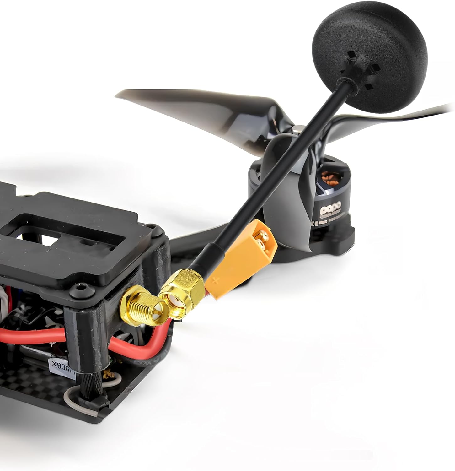 Bingfu ​​5.8GHz FPV Antenna 2-Pack RHCP Pagoda Omnidirectional Long Range with RP-SMA Connector for DJI Mavic/Air/Mini, FPV Racing Drone Quadcopter TX/RX