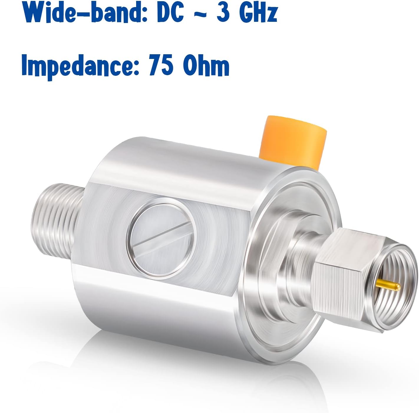 Bingfu Coaxial Lightning Arrestor 75 ohm F Male Plug to Female Jack DC-3GHz Surge Protector with 90 V Gas Tube Surge Arrester Antenna Lightning Protection for Satellite Cable TV Antenna 2G 3G 4G LTE