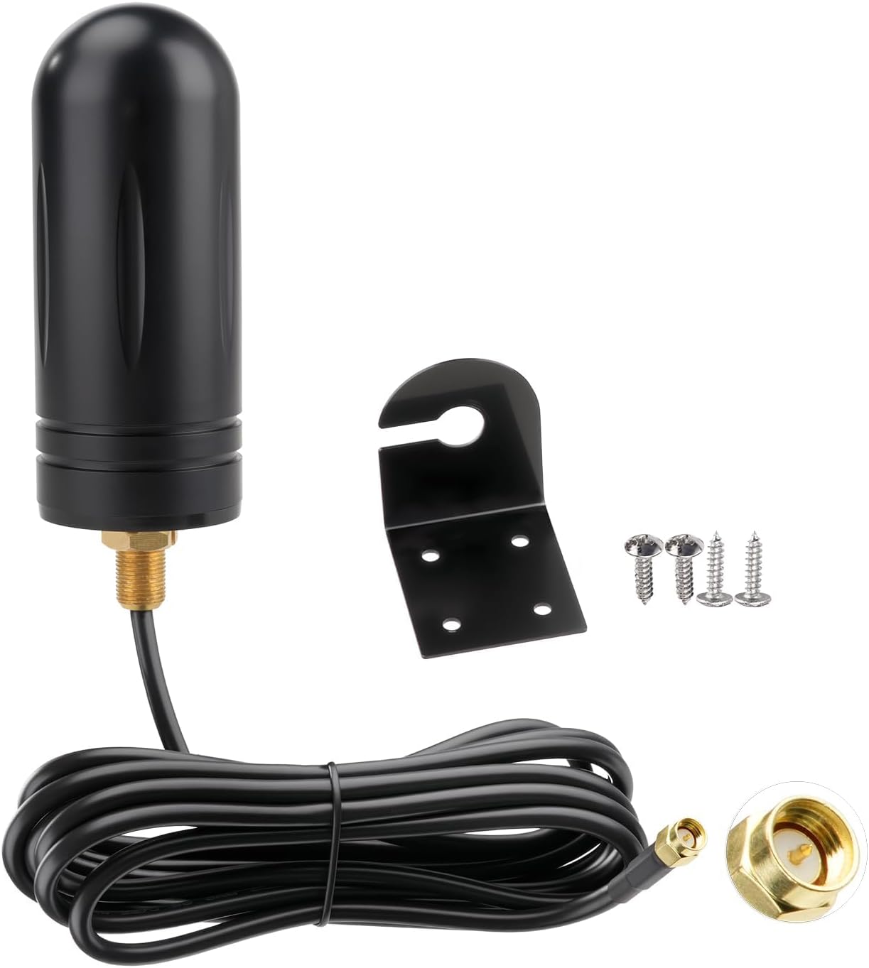Bingfu 5G 4G 600-6000MHz SMA Antenna Outdoor Wall Mount LTE Cellular Antennae 7 dBi with 10 ft RG58 Cable Compatible with Trail Hunting Wildlife Game Cam Router Gateways Security Camera IoT Device