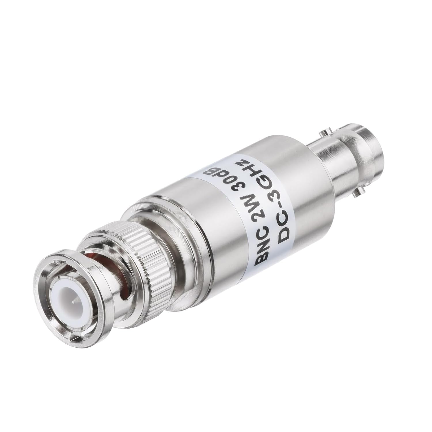 Bingfu Precision RF Coaxial Attenuator 1-30dB ±0.5dB, BNC Male to Female, 50Ω, DC-3GHz, for Signal Testing