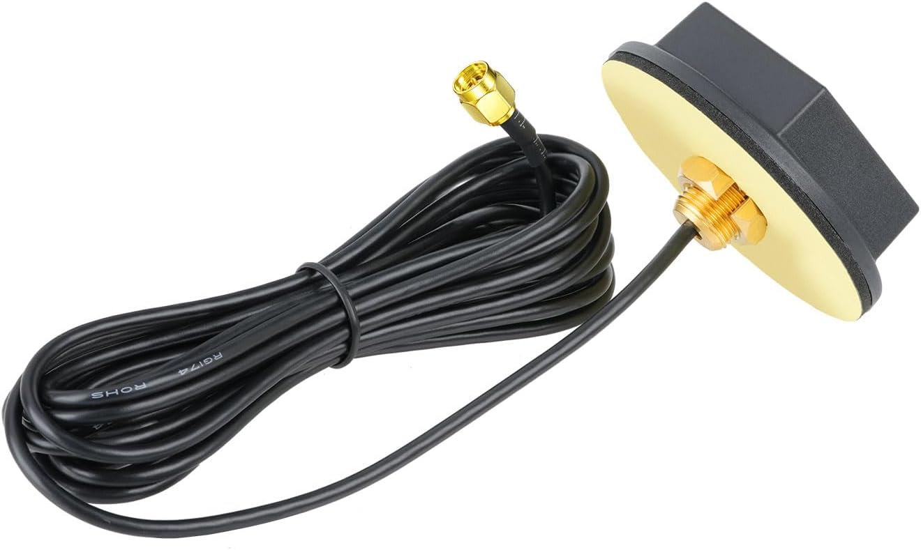 Bingfu 4G LTE Cellular Antenna SMA Male 8dBi Omni-Directional for Spypoint Tactacam Verizon AT&T T-Mobile Sprint Trail Game Camera Security Camera Mount with 10ft Cable​