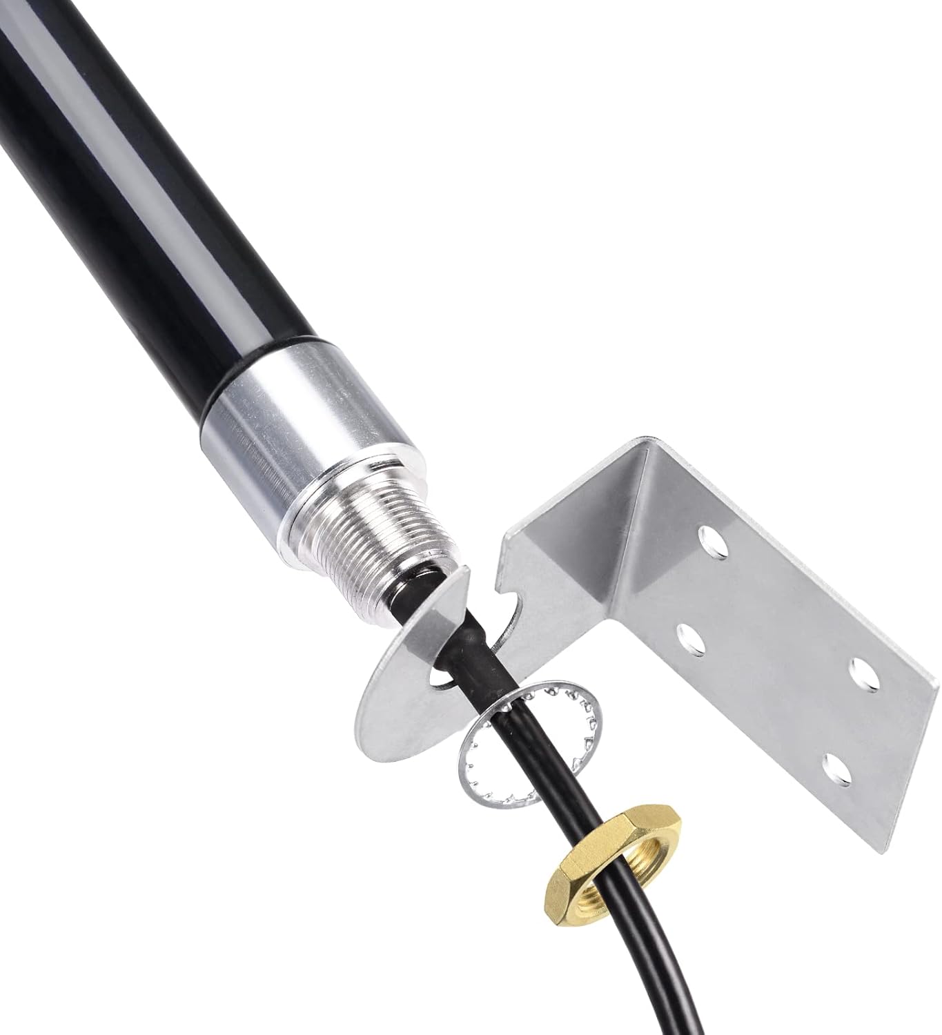 Bingfu 4g LTE Long Range Cellular Antenna Wall Mount - 32.8ft Cable - with SMA to Dual ts9 Adater - Compatible with Spypoint Link Micro Covert Wildlife Hunting Game Cam Outdoor Mobile Security Camera