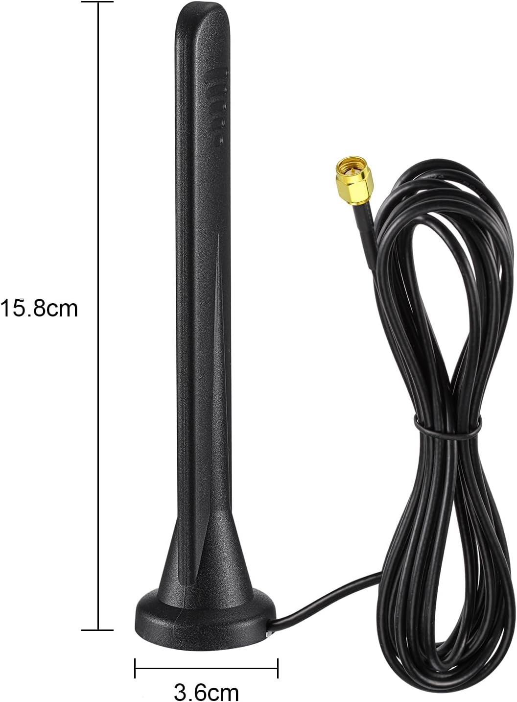 Bingfu Cellular 4G LTE SMA RP-SMA 5dBi Antenna with Magnetic Base 9.84ft Cable Compatible with 4G LTE Wireless Router Modem Cellular Gateway Industrial IoT Router Mobile