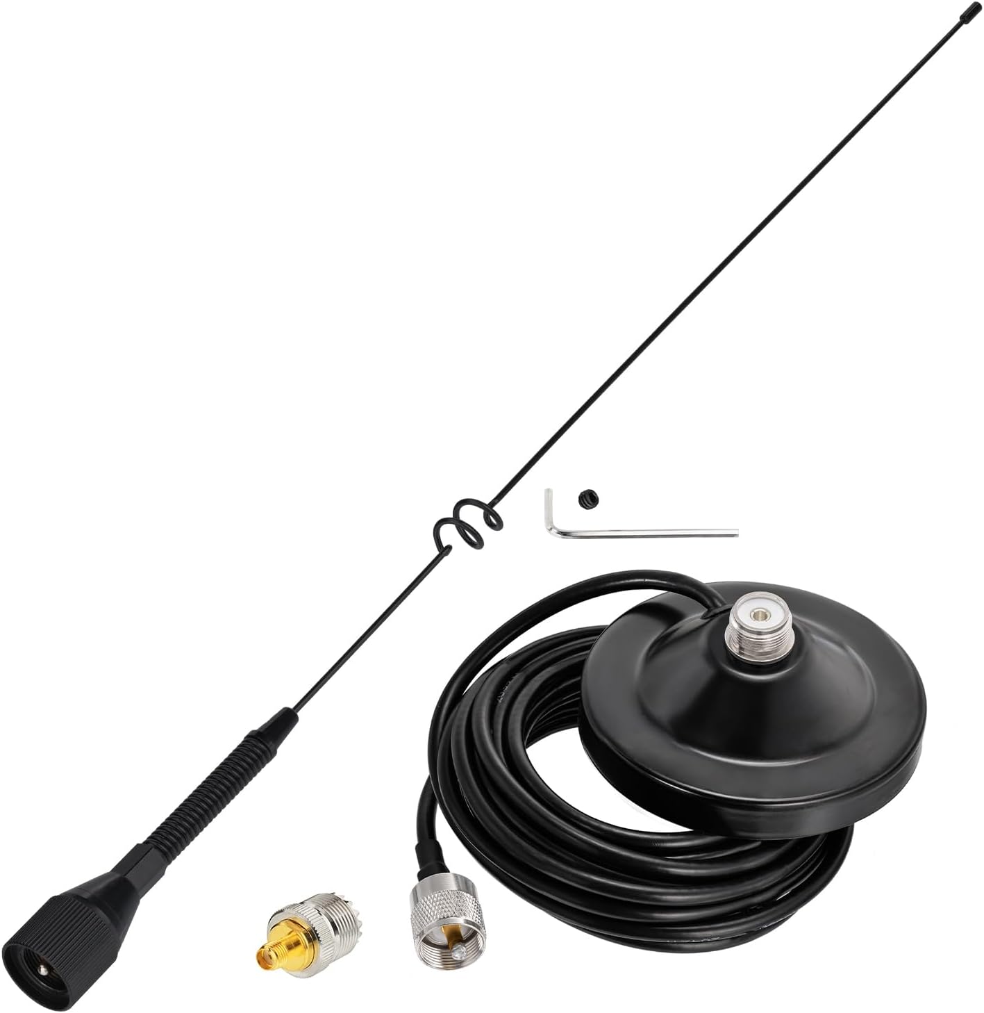 Bingfu Dual Band VHF UHF 136-174MHz 400-470MHz Mobile Ham Radio Antenna