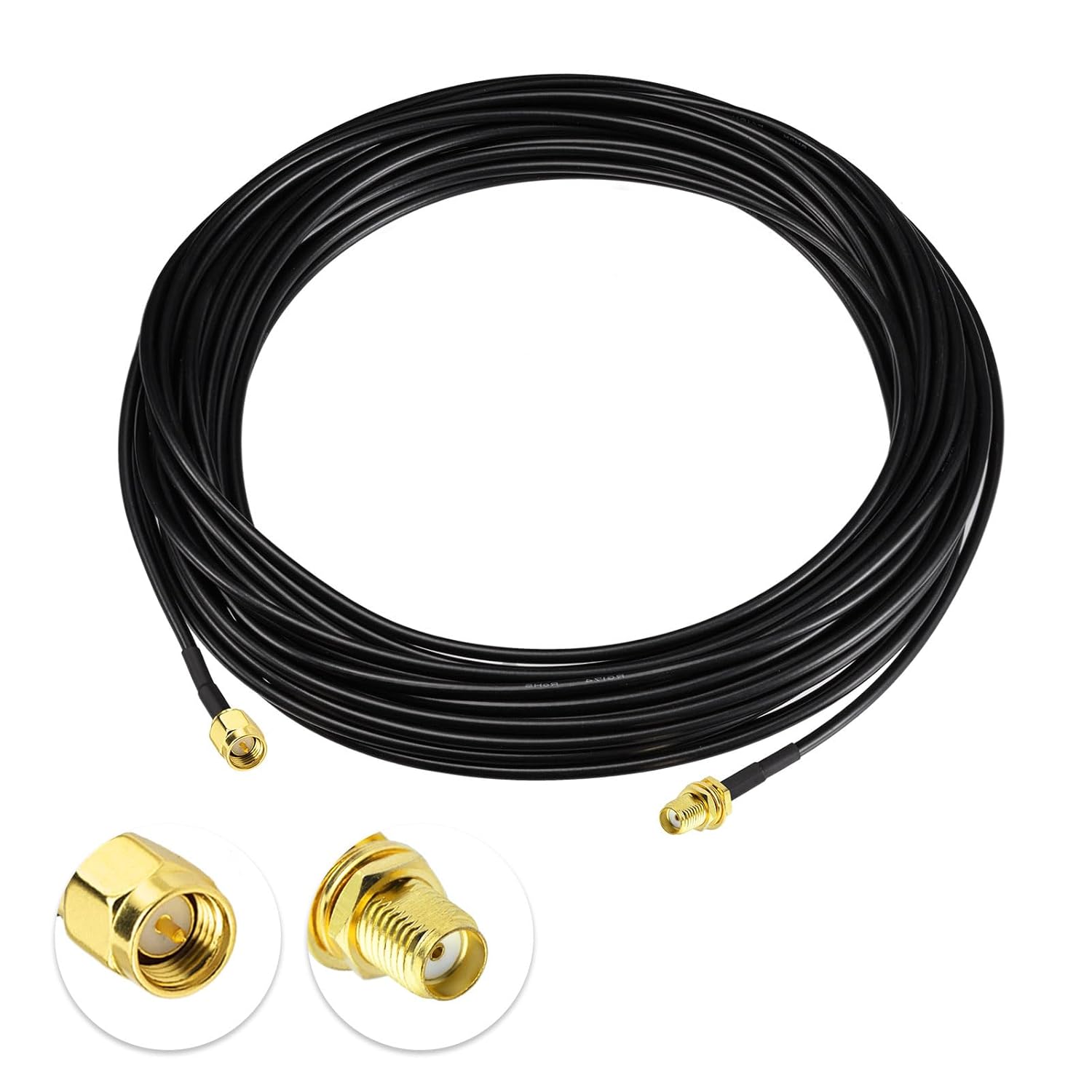 4G LTE Verlängerungskabel, SMA-Stecker auf SMA-Buchse RG174-Antennenkabel kompatibel mit 4G LTE-Router Gateway Modem Mobilfunk SDR-Dongle-Empfänger, 10m