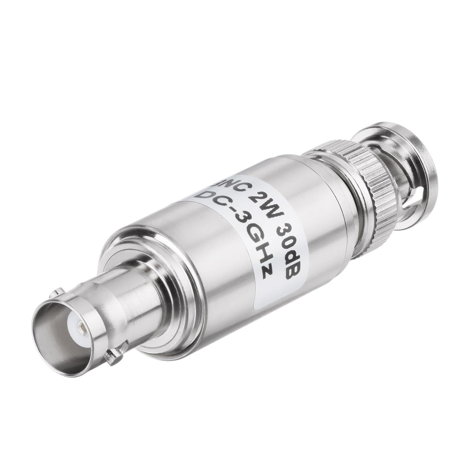 Bingfu Precision RF Coaxial Attenuator 1-30dB ±0.5dB, BNC Male to Female, 50Ω, DC-3GHz, for Signal Testing