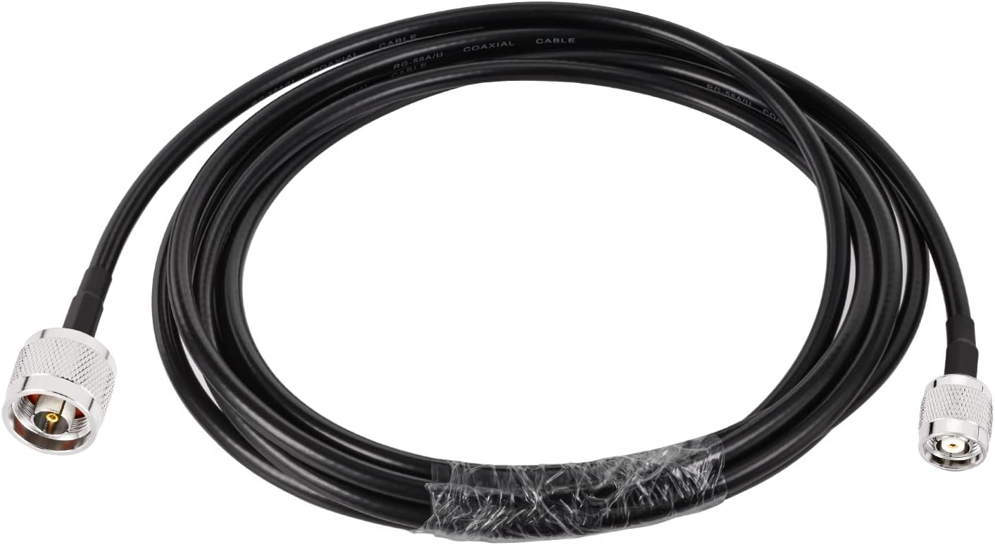 Bingfu RTK Survey GPS Base Antenna Radio Extension Cable RP-N Male to RP-TNC Male RG58 Coax Jumper Cable 3m 10 feet for GNSS RTK Survey Receiver Trimble 51980 GPS SPS855 SPS 855 851 852 SNB 900 850